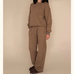 Women's crybaby Brown Sweat set